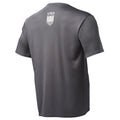 Gray short-sleeve t-shirt with a small logo on the back.