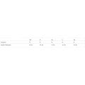 Size chart for inseam and waist relaxed measurements from XS to XL.