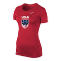 Red USA Lacrosse T-shirt with Nike logo.