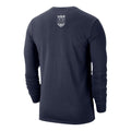 Navy long-sleeve shirt with USA logo on back.