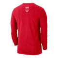Red long-sleeve shirt with USA Lacrosse logo on the back.