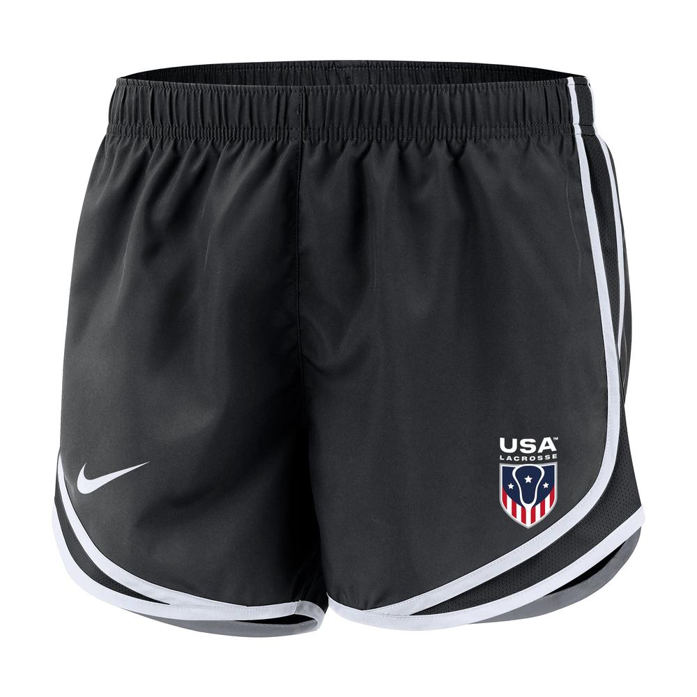 Black athletic shorts with USA logo and Nike swoosh.