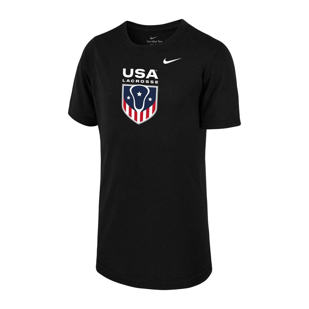 Black Nike t-shirt with USA logo on the front.