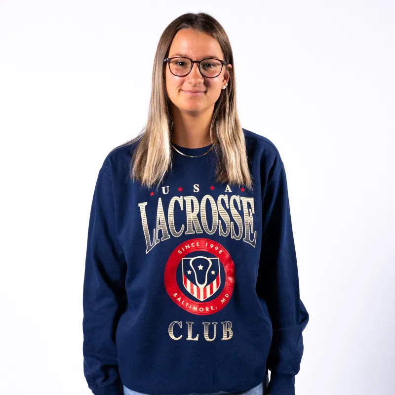 Lacrosse Club Vintage Crewneck Sweatshirt