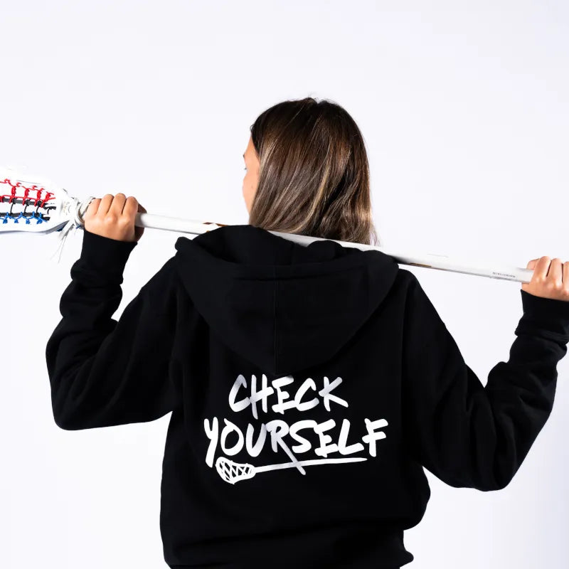 Check Yourself Full Zip Oversized Hoodie