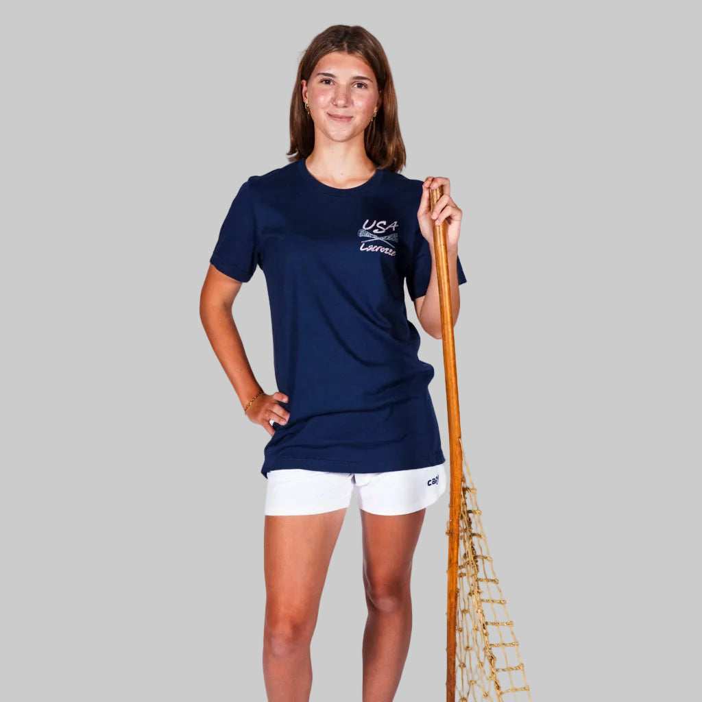 USA Lacrosse Vintage It Starts with a Stick Tee