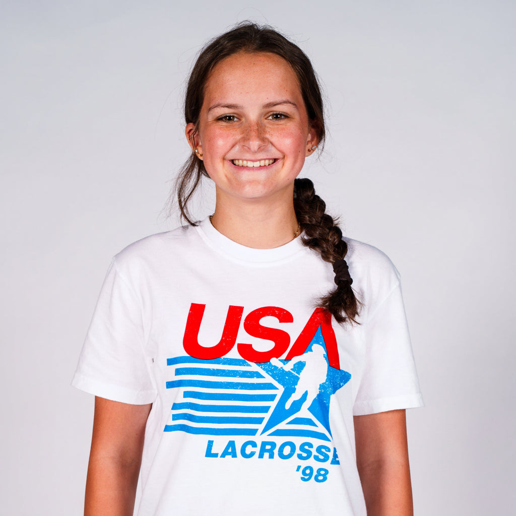 USA Lacrosse Retro Cotton Crew Tee