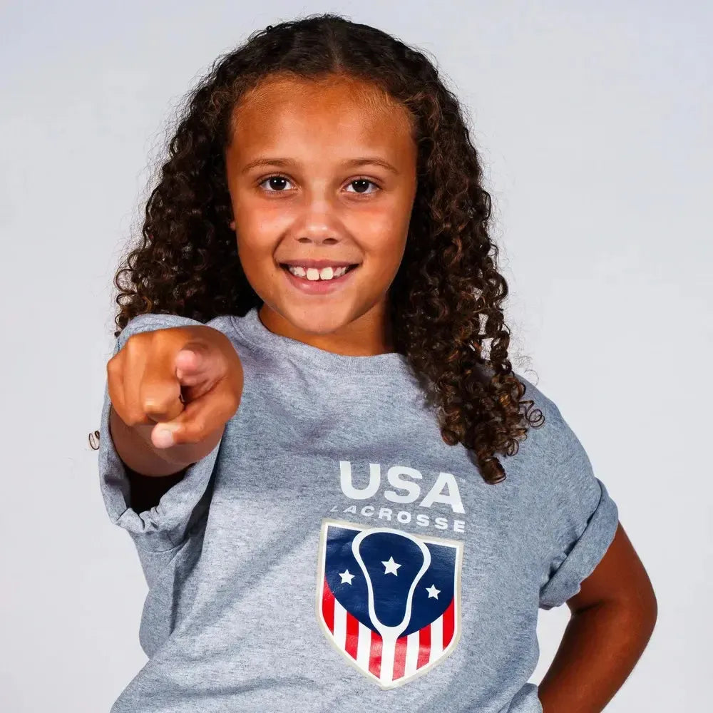 Youth USA Lacrosse Cotton Short Sleeve