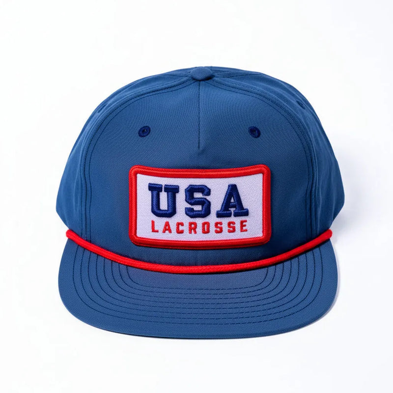 USA Lacrosse Patriotic Patch Rope Hat