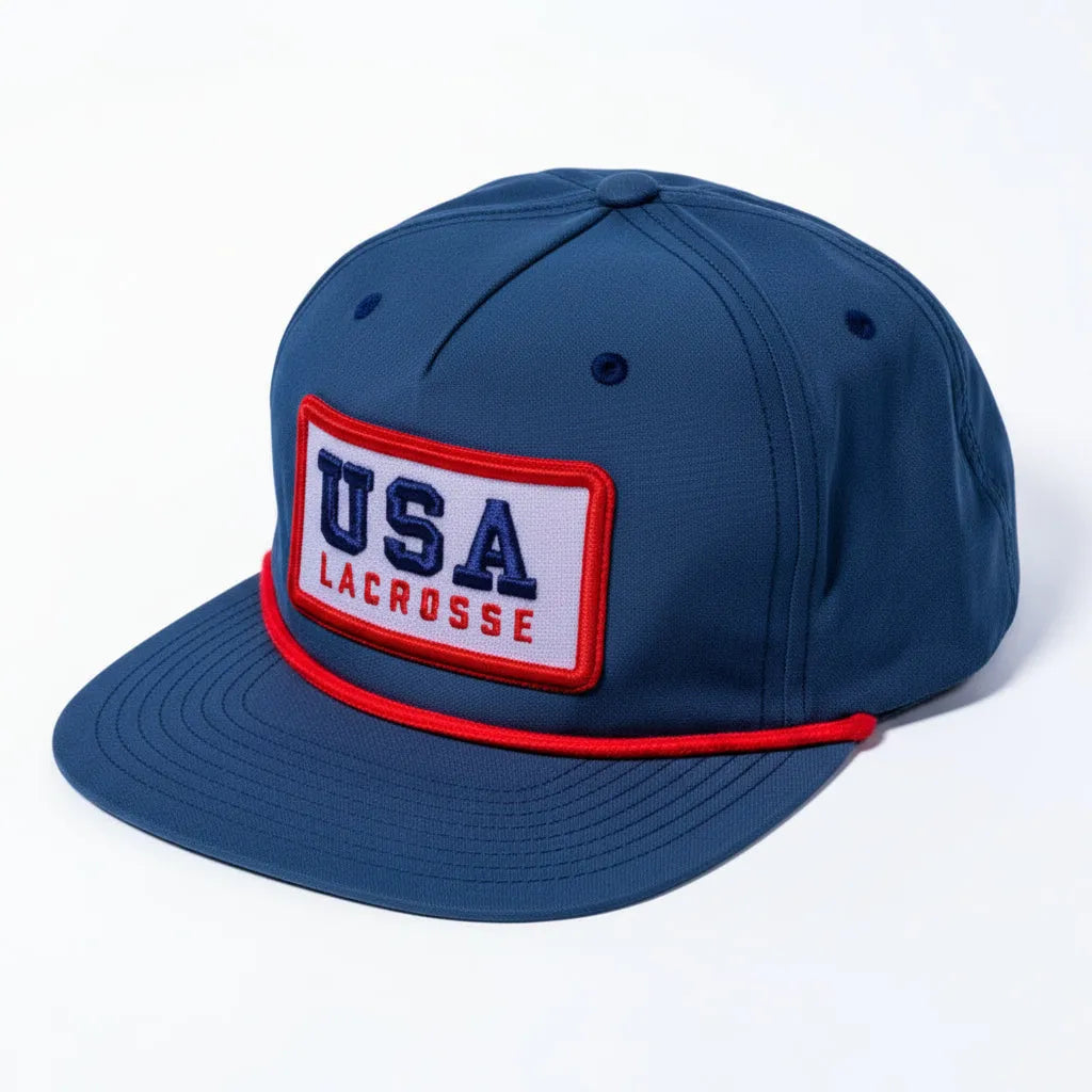 USA Lacrosse Patriotic Patch Rope Hat