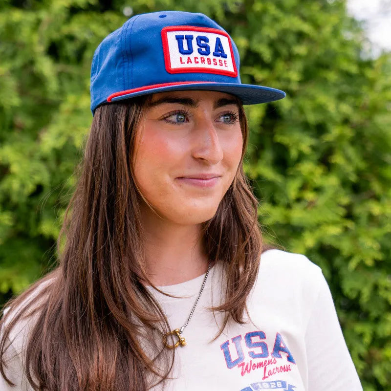USA Lacrosse Patriotic Patch Rope Hat