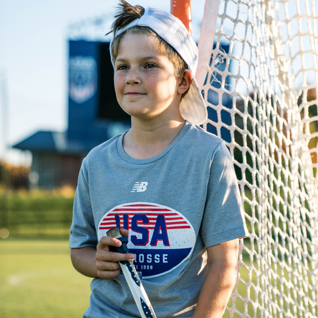 USA Lacrosse Oval New Balance Tee Youth