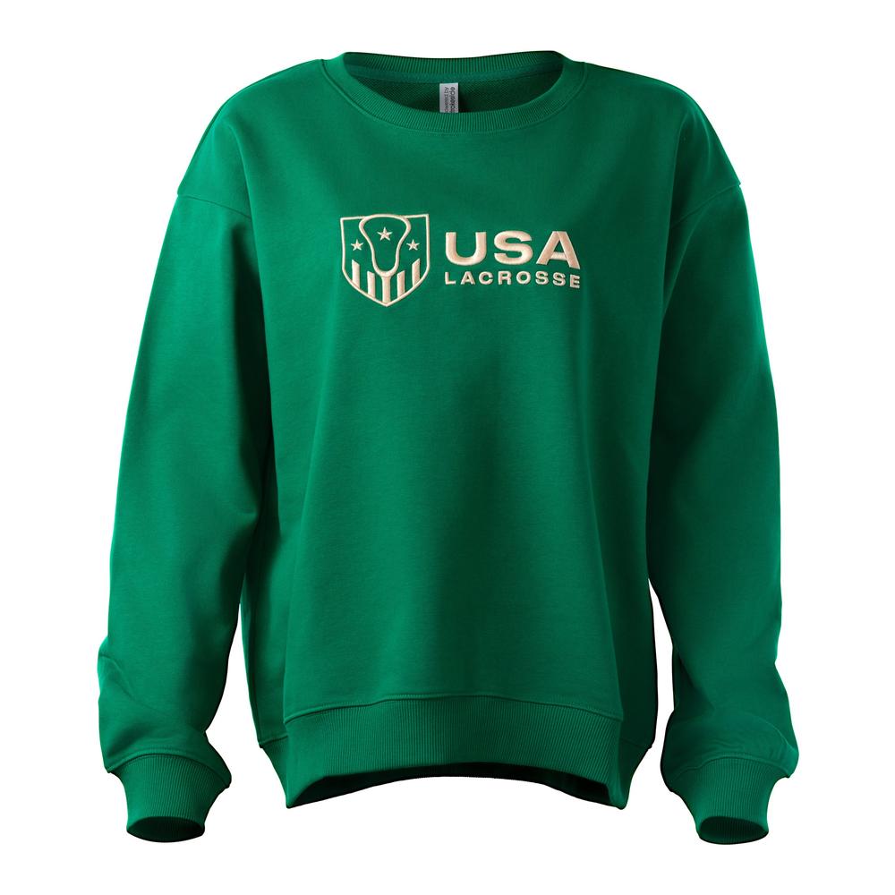 トップス goodness logo round crew neck pullover FINAL SALE: Premium Crewneck Sweatshirt | USA Lacrosse