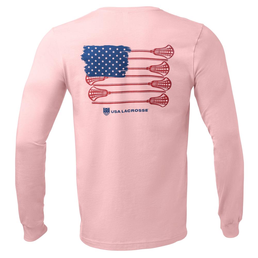 american flag long sleeve dress shirt American Flag Patriotic Men's Long Sleeve Front and Back Print Shirt