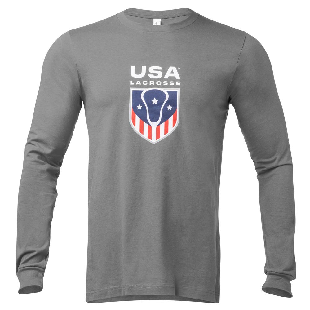 USA Lacrosse Cotton Long Sleeve - Adult