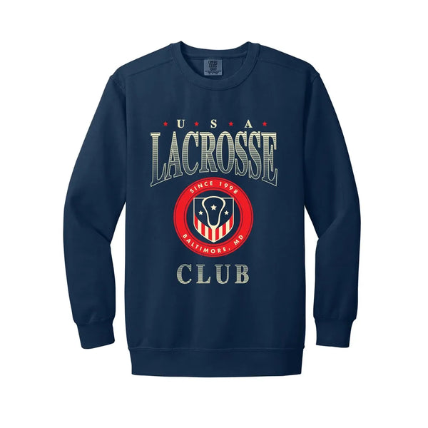 Lacrosse Club Vintage Crewneck Sweatshirt