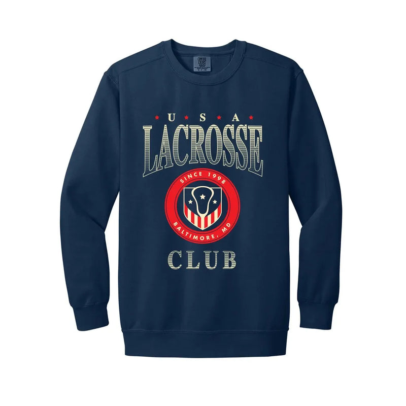 Lacrosse Club Vintage Crewneck Sweatshirt