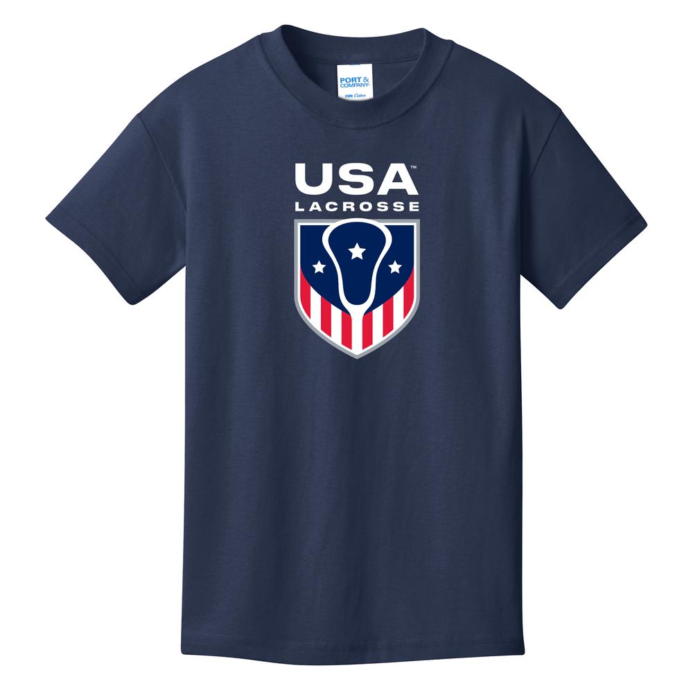 Youth USA Lacrosse Cotton Short Sleeve