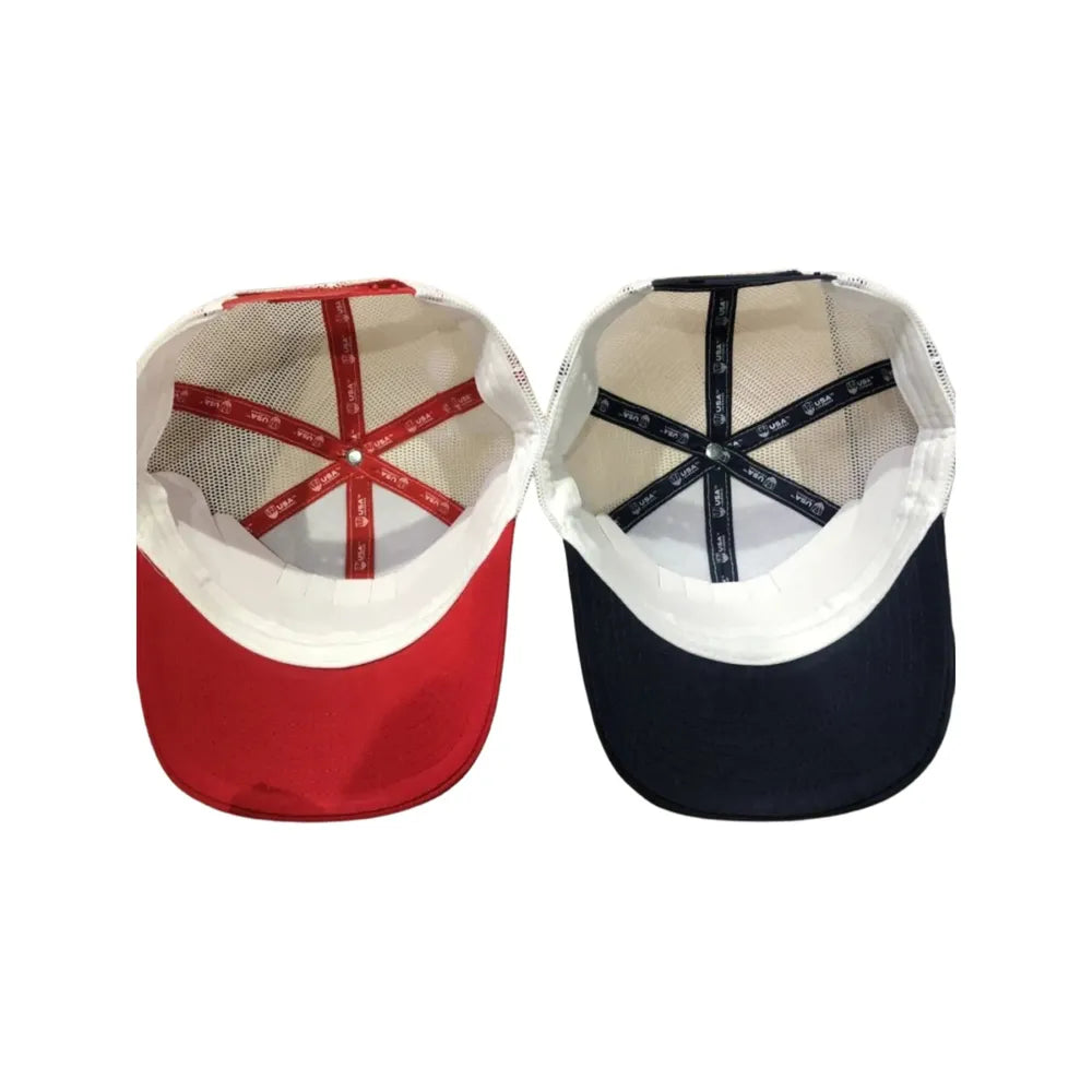 FINAL SALE: USA Lacrosse Leather Patch Trucker Hat*