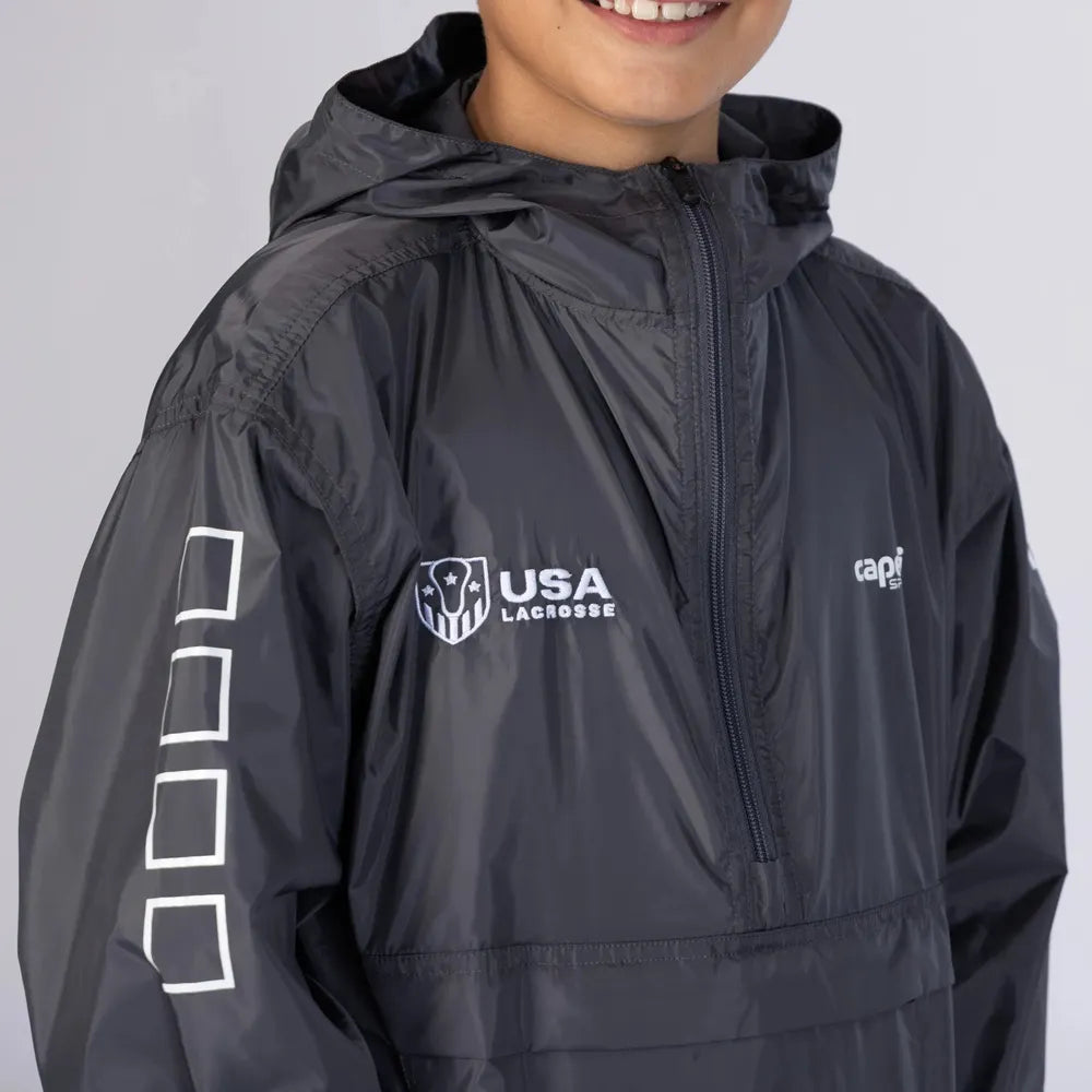 USA Lacrosse Youth Packable Windbreaker