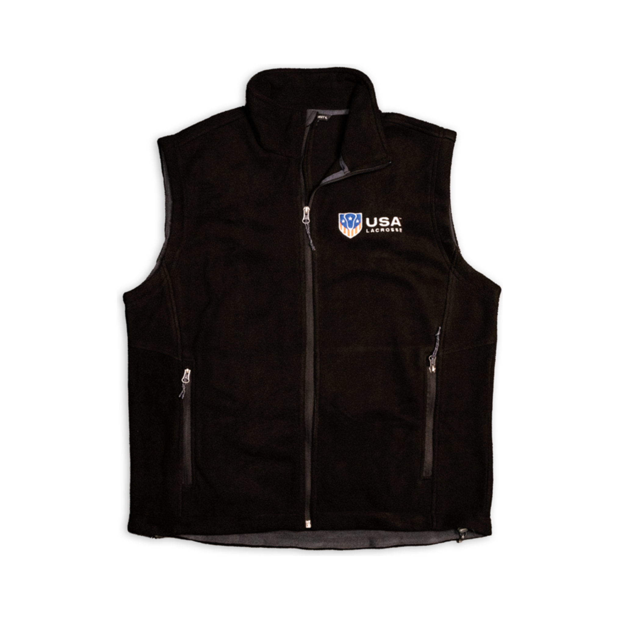 FINAL SALE : Adult's USA Lacrosse Fleece Vest