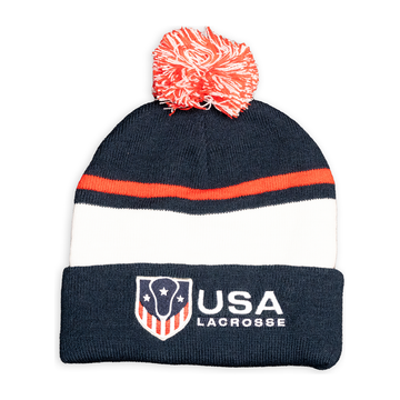 USA Lacrosse Pom Beanie