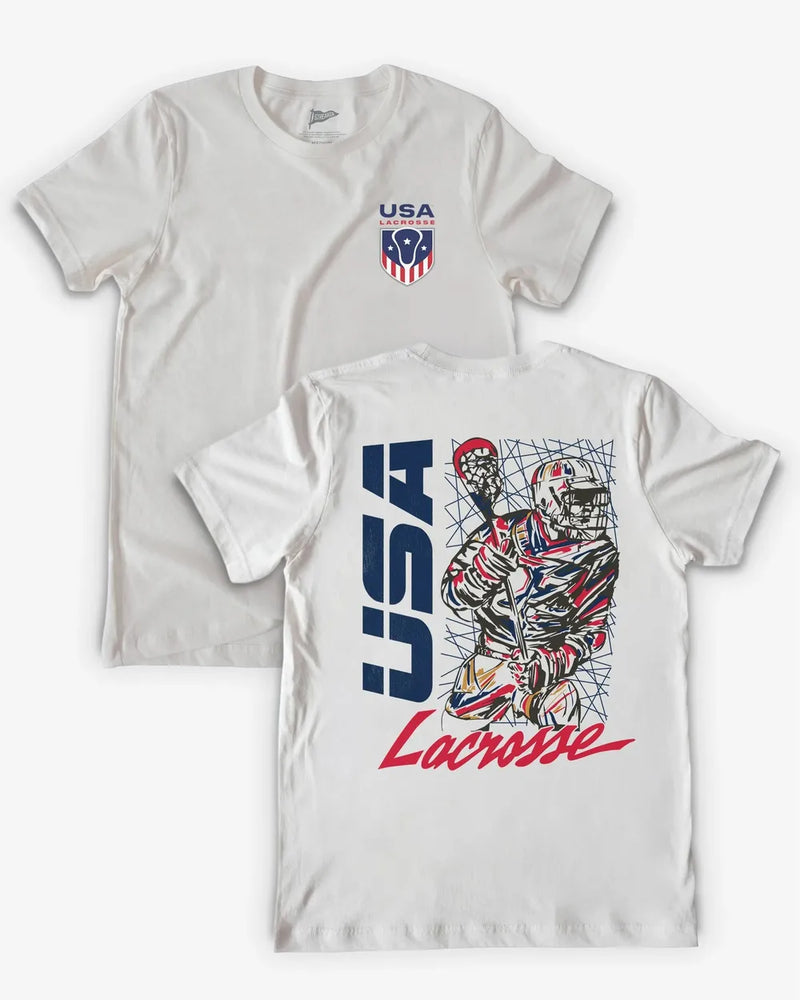 USA Lacrosse Retro Player Tee