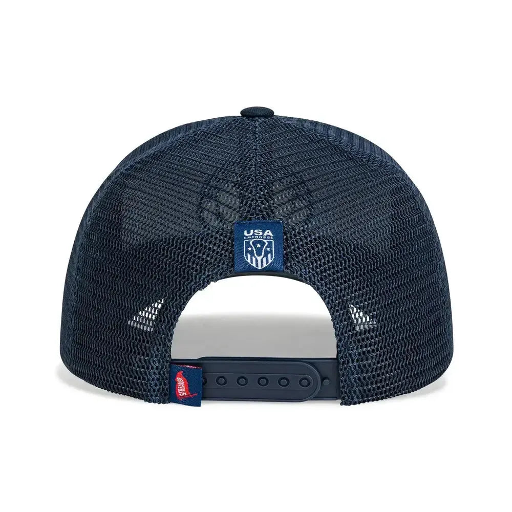 USA Lacrosse Vintage Crest Trucker Hat