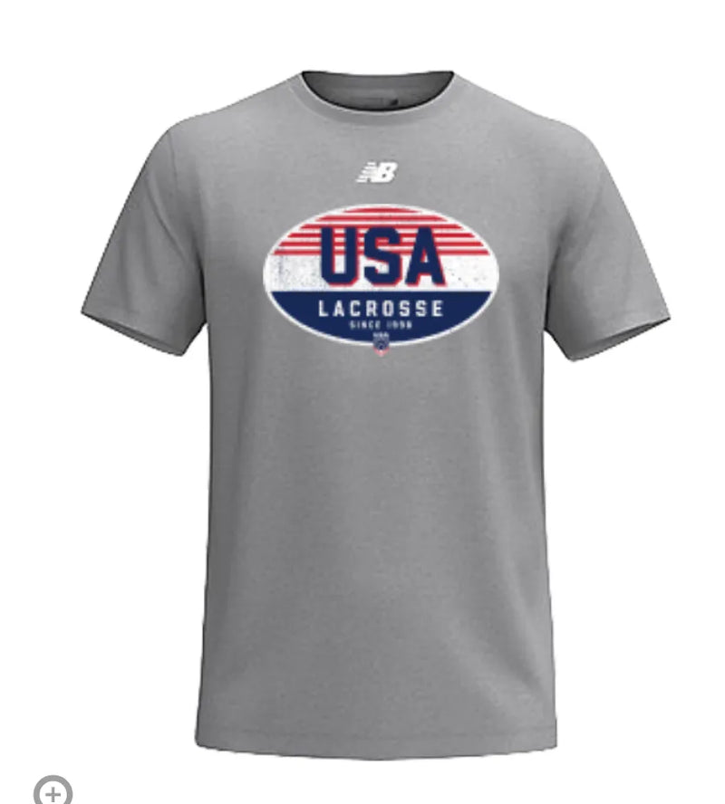 FINAL SALE: Oval New Balance Youth Tee | USA Lacrosse