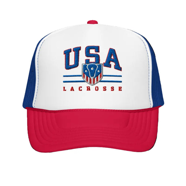 USA Lacrosse 1998 Vintage Trucker Hat - - USA Lacrosse