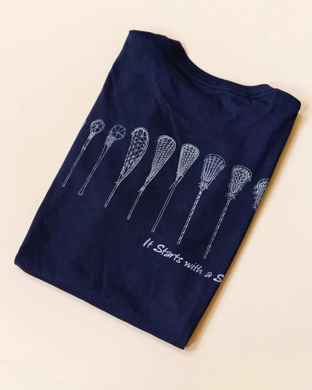 USA Lacrosse Vintage It Starts with a Stick Tee