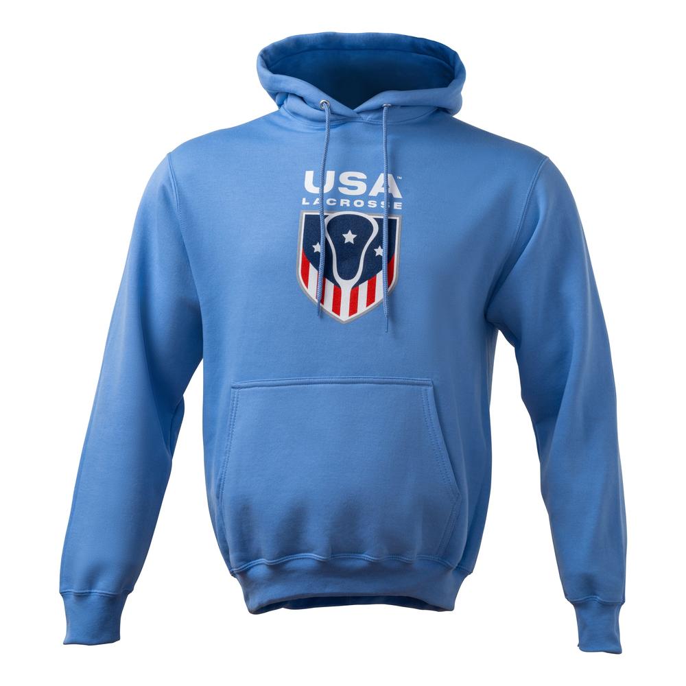 USA Lacrosse Vertical Logo Fleece Hoodie | Adults