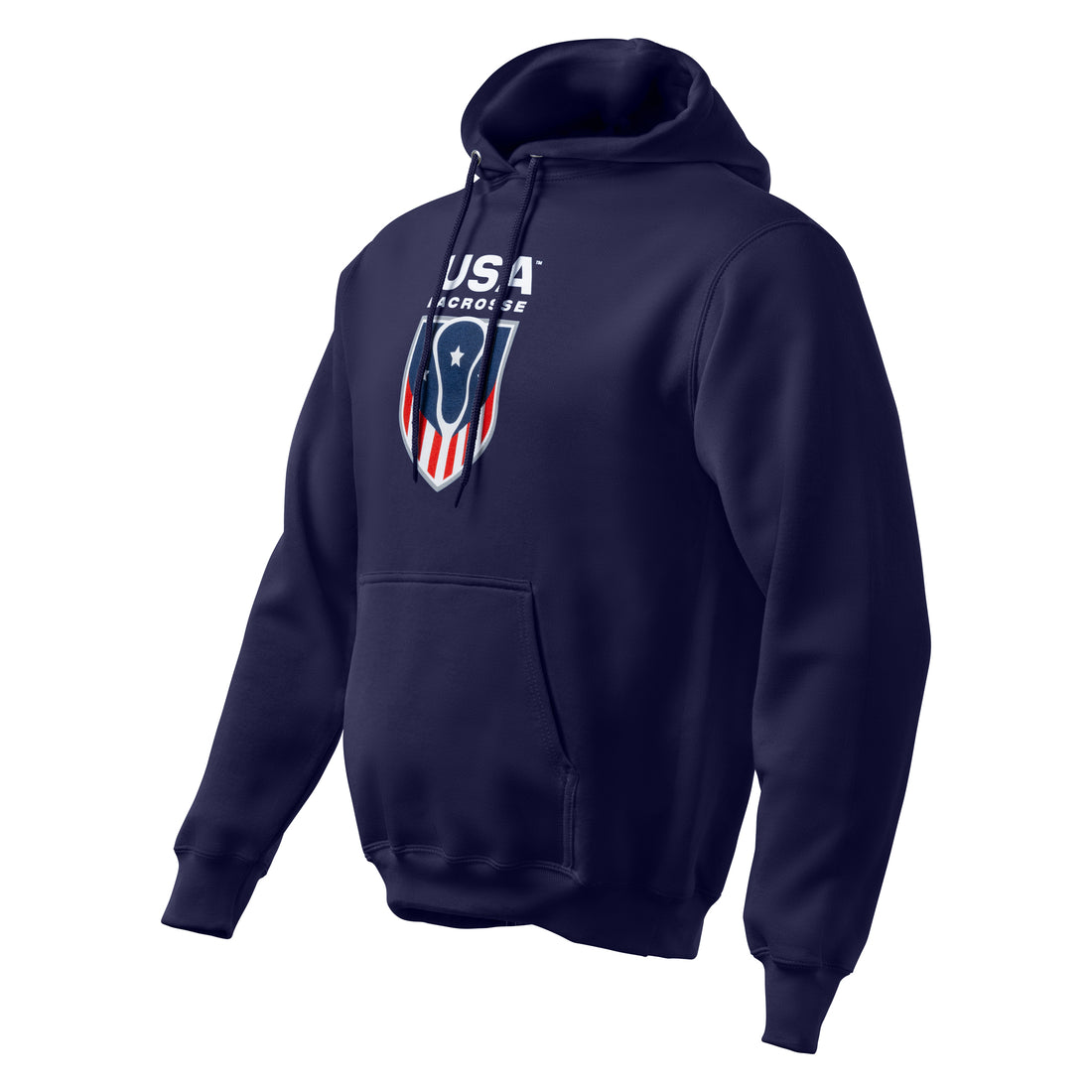 Adult USA Lacrosse Fleece Hoodie - Vertical