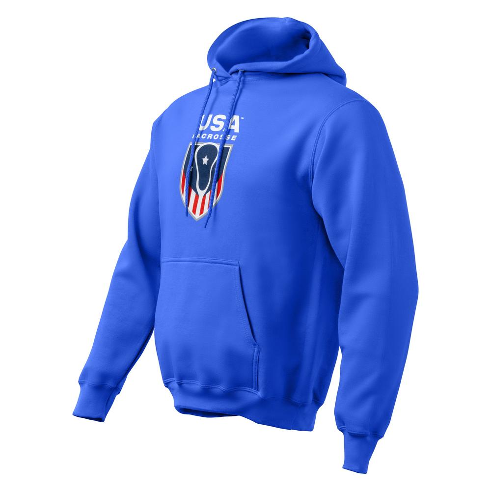 Adult Fleece Hoodie Vertical | USA Lacrosse