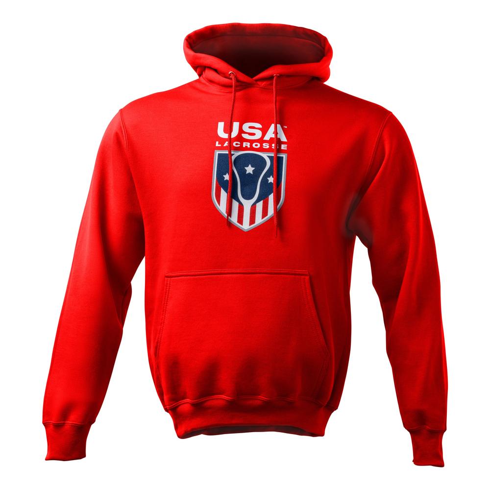 Adult Fleece Hoodie Vertical | USA Lacrosse