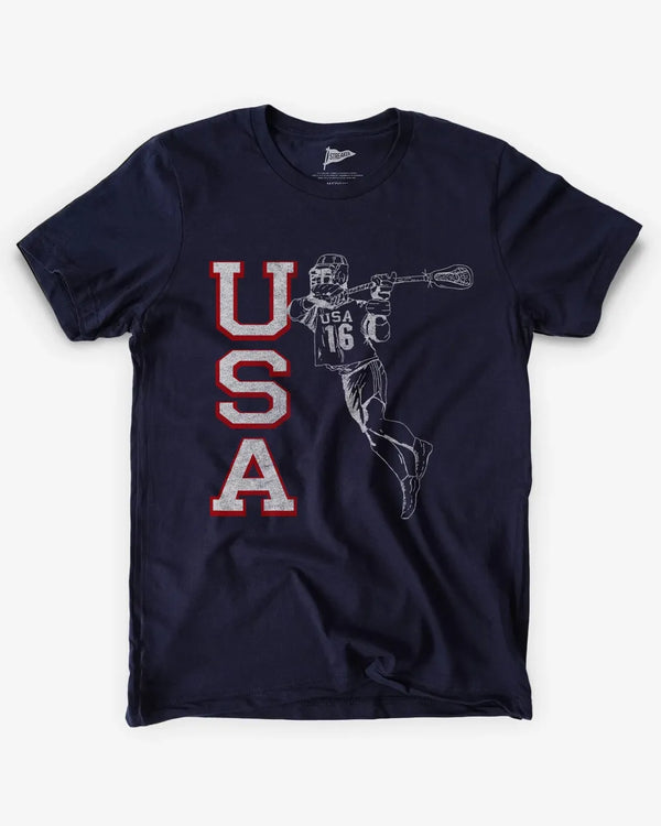 USA Lacrosse Vintage Jump Shot Tee