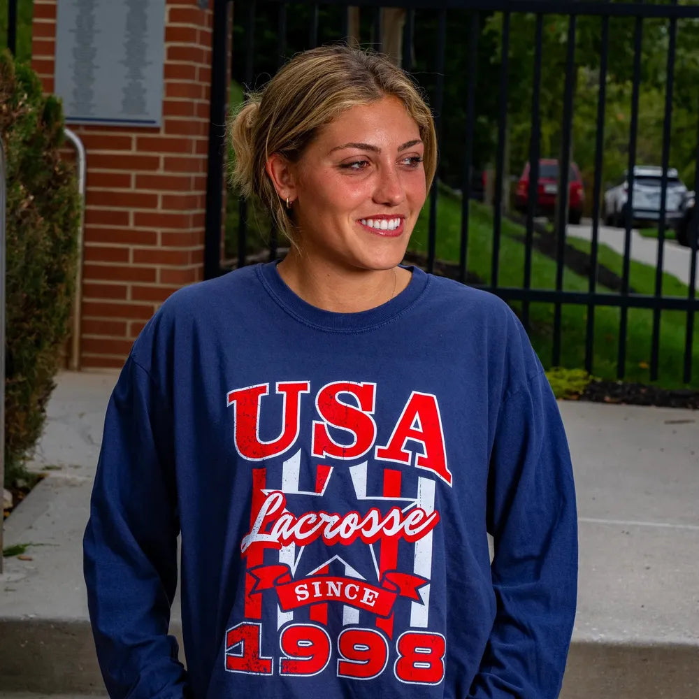 USA Lacrosse Vintage Long Sleeve T-Shirt