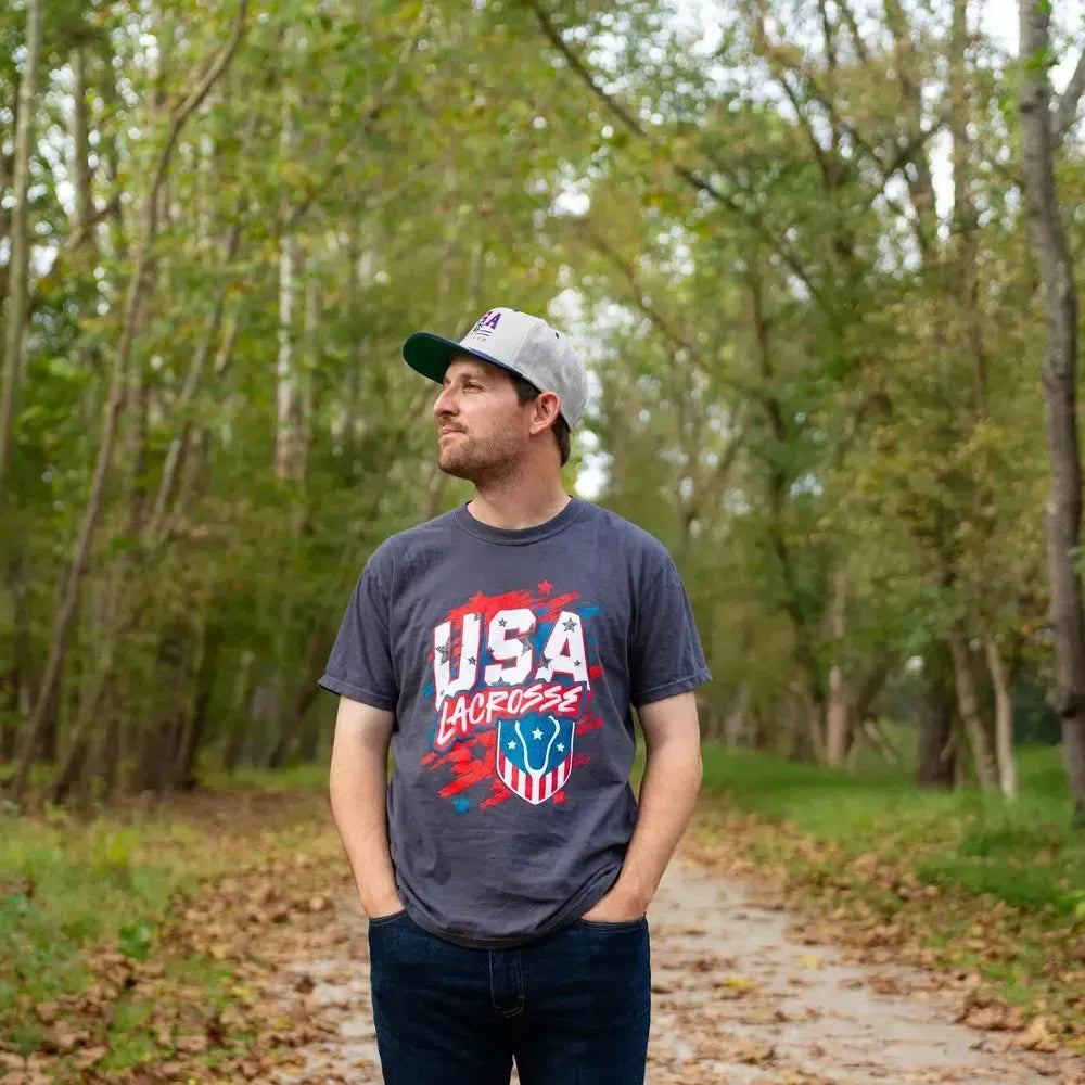 USA Lacrosse Stars & Stripes Vintage Tee