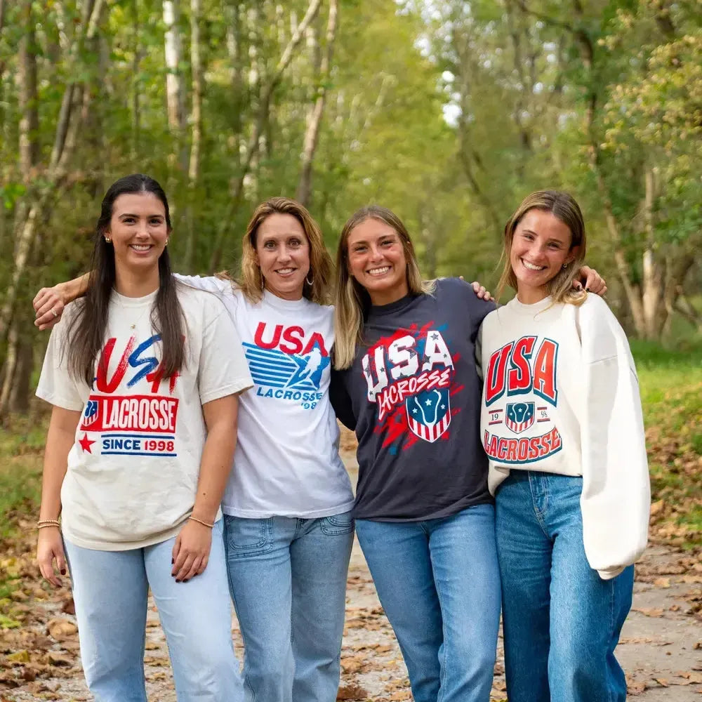 USA Lacrosse Retro Cotton Crew Tee