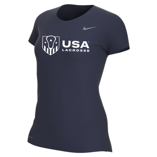 FINAL SALE: Women's USA Lacrosse Nike Dri-FIT Short Sleeve