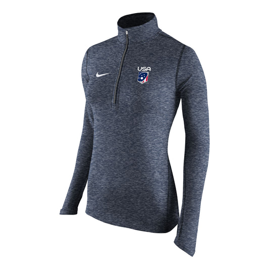 FINAL SALE Women's USA Nike Heathered Half-Zip Pullover