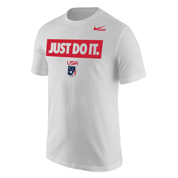 Final Sale: Adult's USA Nike Slogan Cotton Short Sleeve Tee
