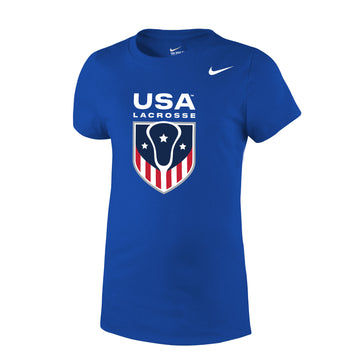 Youth Girl's USA Lacrosse Nike Core Tee