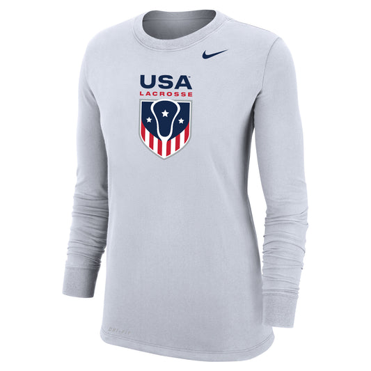 Women's USA Lacrosse Nike Cotton Long Sleeve
