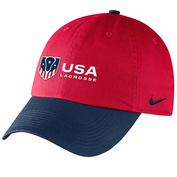Youth USA Lacrosse Nike Color Block Campus Cap*