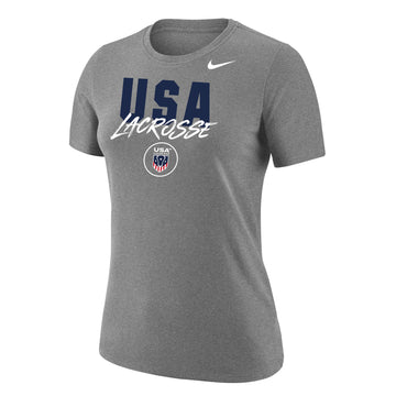 FINAL SALE : Women's USA Lacrosse Nike Dri-FIT Cotton Tee