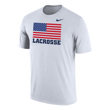 USA Lacrosse Flag Nike Dri-FIT Cotton SS