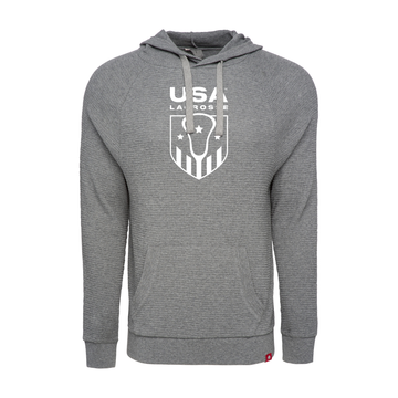 FINAL SALE: Adult's USA Lacrosse Sportiqe Waffle Knit Pullover Hoodie*