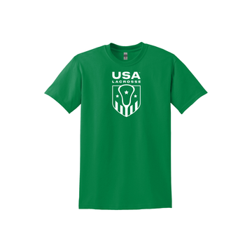 FINAL SALE - Adult USA Lacrosse Green Short Sleeve