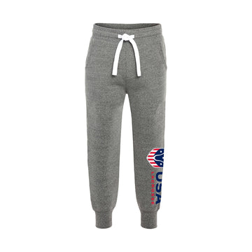 Youth USA Lacrosse Sportiqe Tri-Blend Fleece Joggers